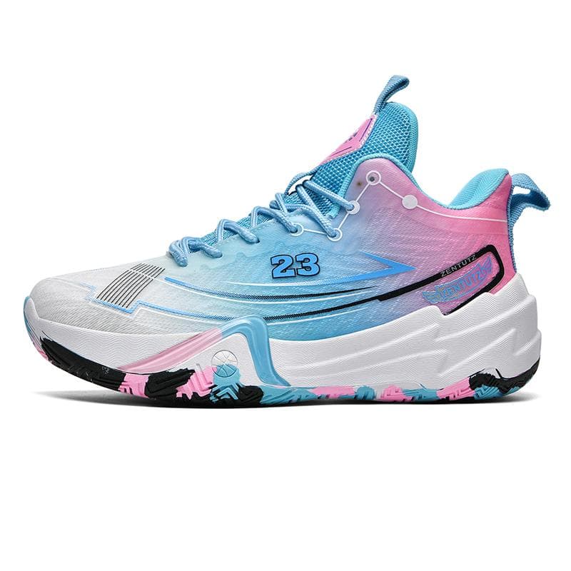 Men's Basketball Shoes Breathable Cushioning Non-Slip Wearable Runing Shoes Gym Training Athletic Basketball Sneakers for Women 45