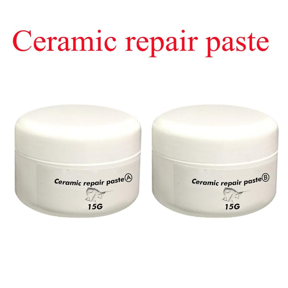 2Pcs/set Ceramic Repair Paste Quick Dry White Porcelain Crack Chip Porcelain Repair Kit Tub Tile Shower Repair Tile Adhesive 2pcs