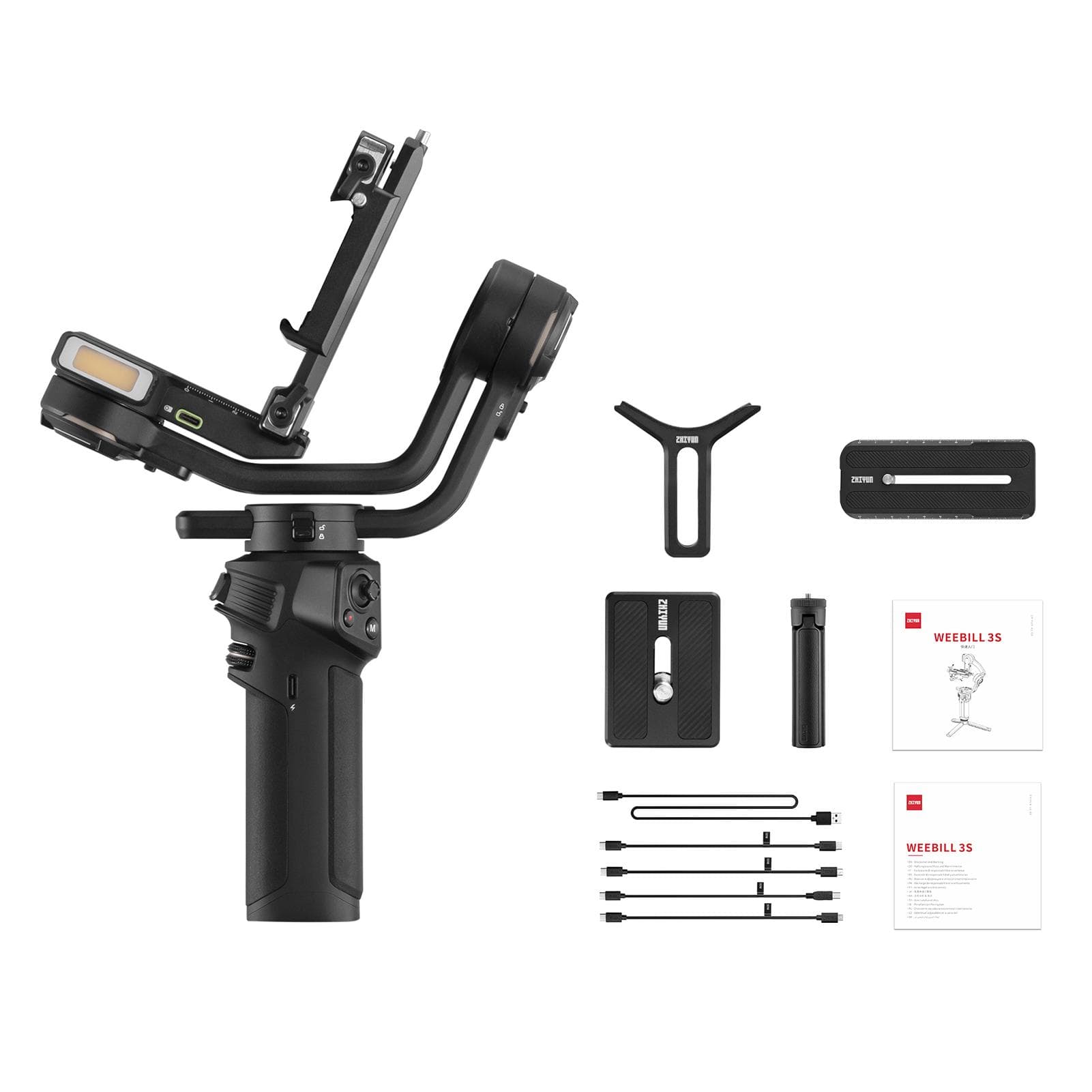 ZHIYUN WEEBILL 3S Standard Handheld Camera 3-Axis Gimbal Stabilizer Quick Release Built-in Fill black