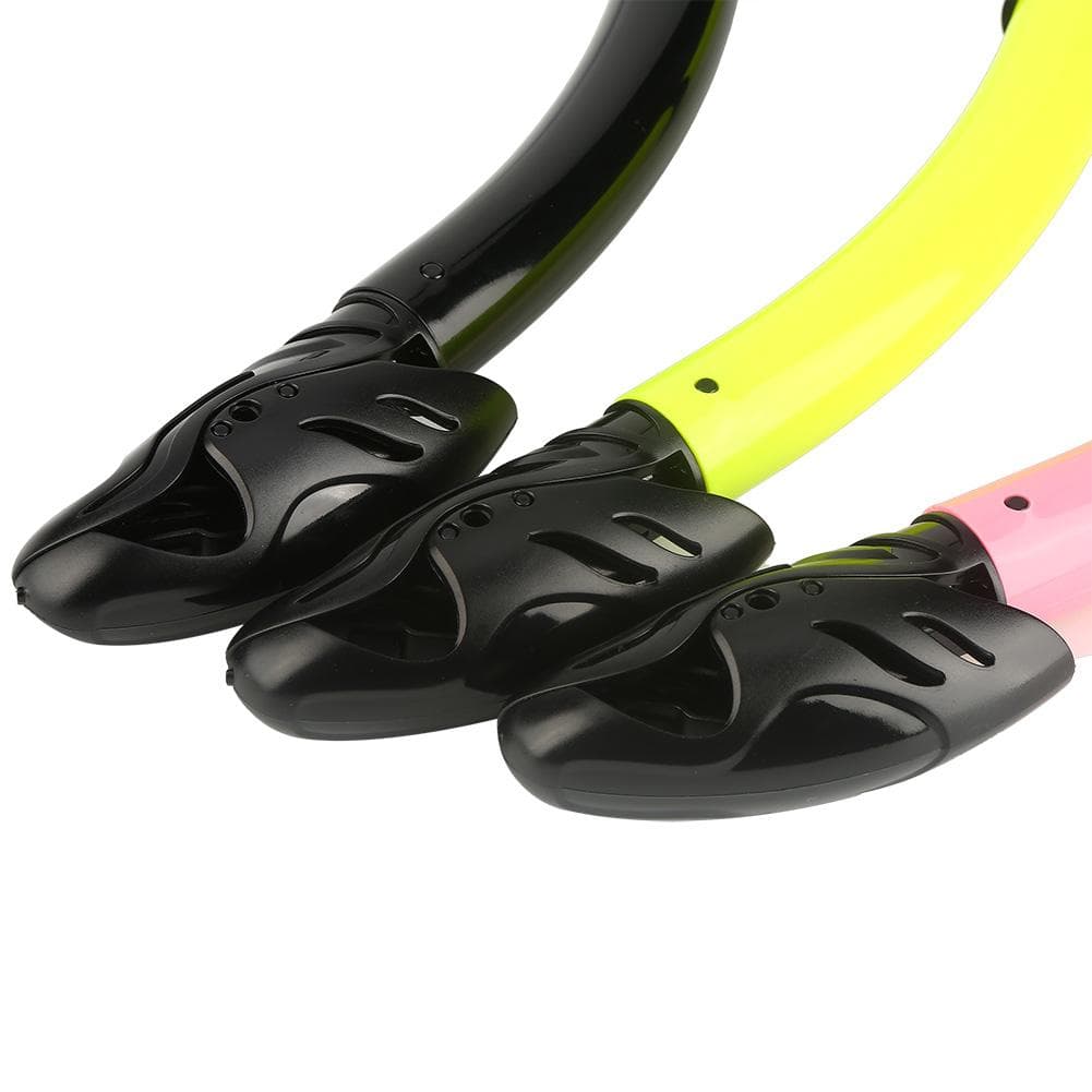 Comfortable Full Dry Snorkel with Silicone Mouthpiece Easy Breathe Snorkel (pink)