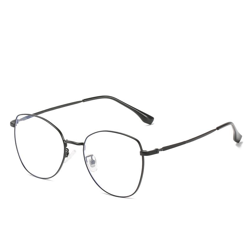 Vintage Metal Polygon Women Anti Blue Ray Glasses Myopia Prescription Spectacles 0 to -6 0 Irregular Frame Myopia -6.0
