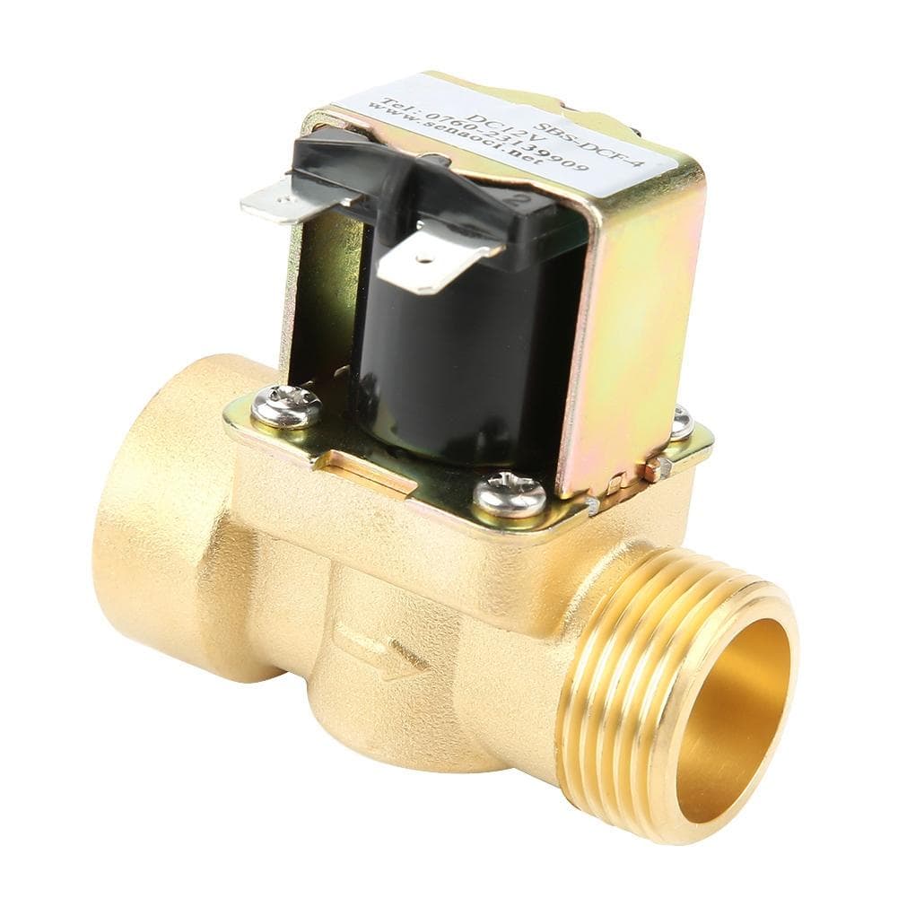 Brass DN20 G34 Normal Closed Pilot operated Water Inlet Electric Solenoid Valve