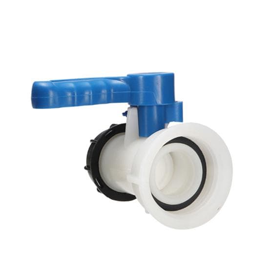 62/75mm Plastic IBC Tote Tank Butterfly Connection Valve Tap Water Drain Adapter DN50