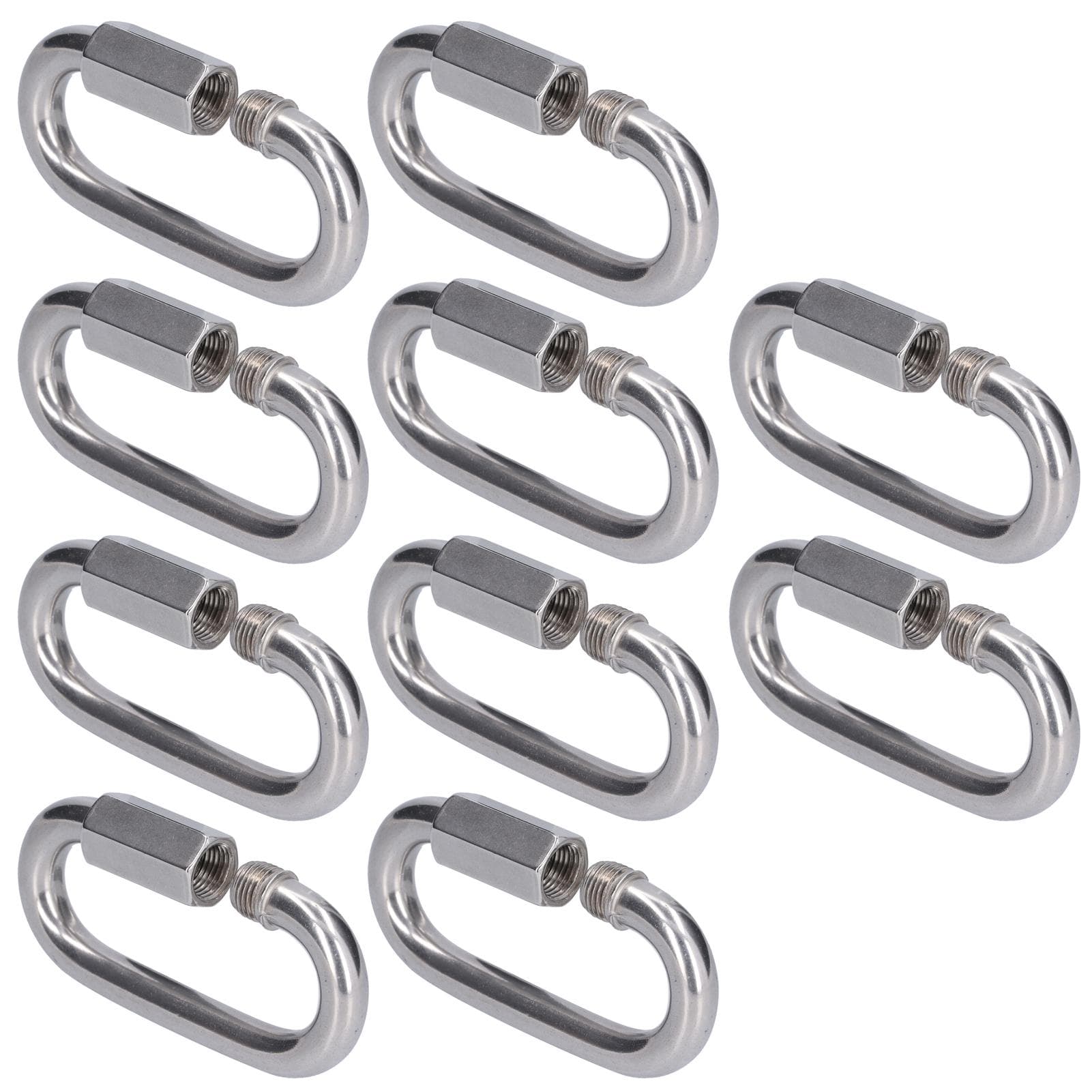 10Pcs Quick Link Connector Strong Durable Easy Install Small Size Chain ConnectorM3.5