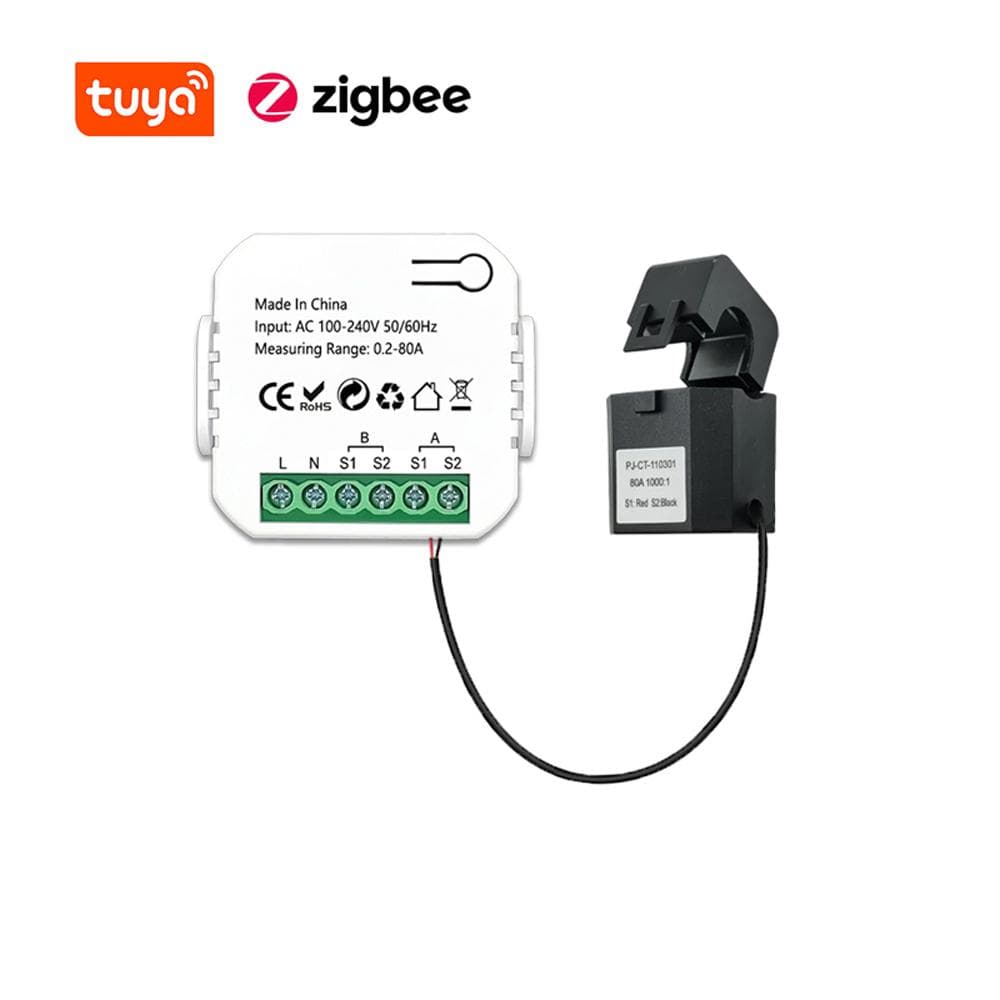 Tuya ZigBee Intelligent Energy Meter Solar PV System Power Production Consumption Bidirectional multicolour