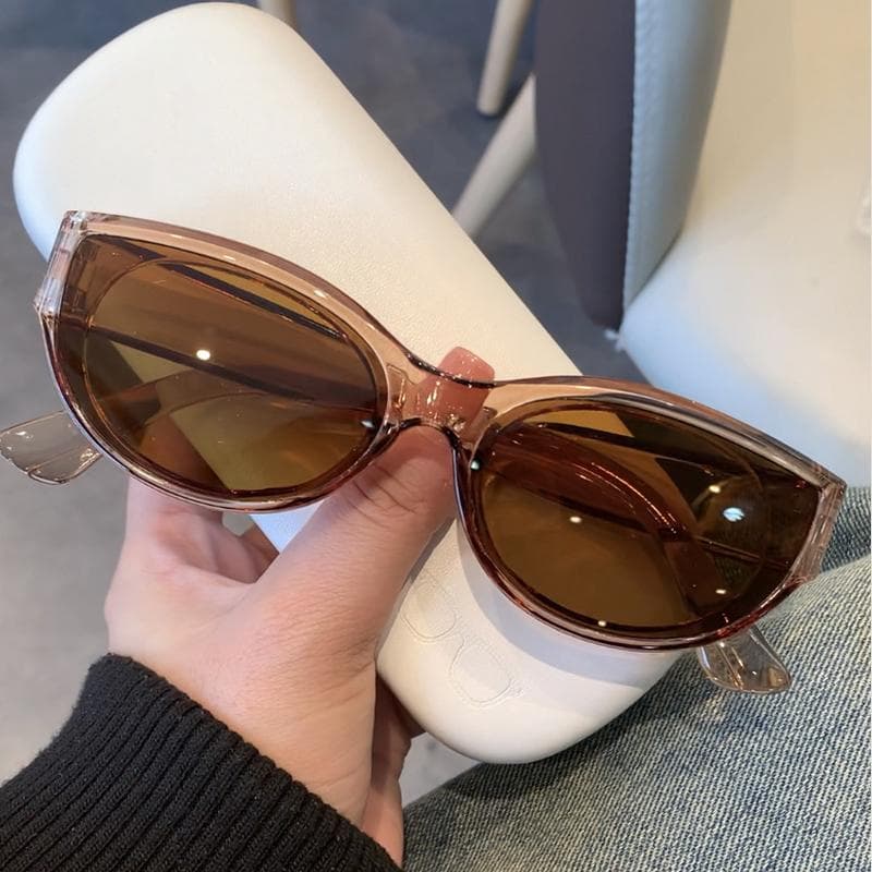 Fashion Men Small Cat Eye Sunglasses Vintage Designer UV400 Sun Protection Eyewear Summer Gafas De Sol 1PC