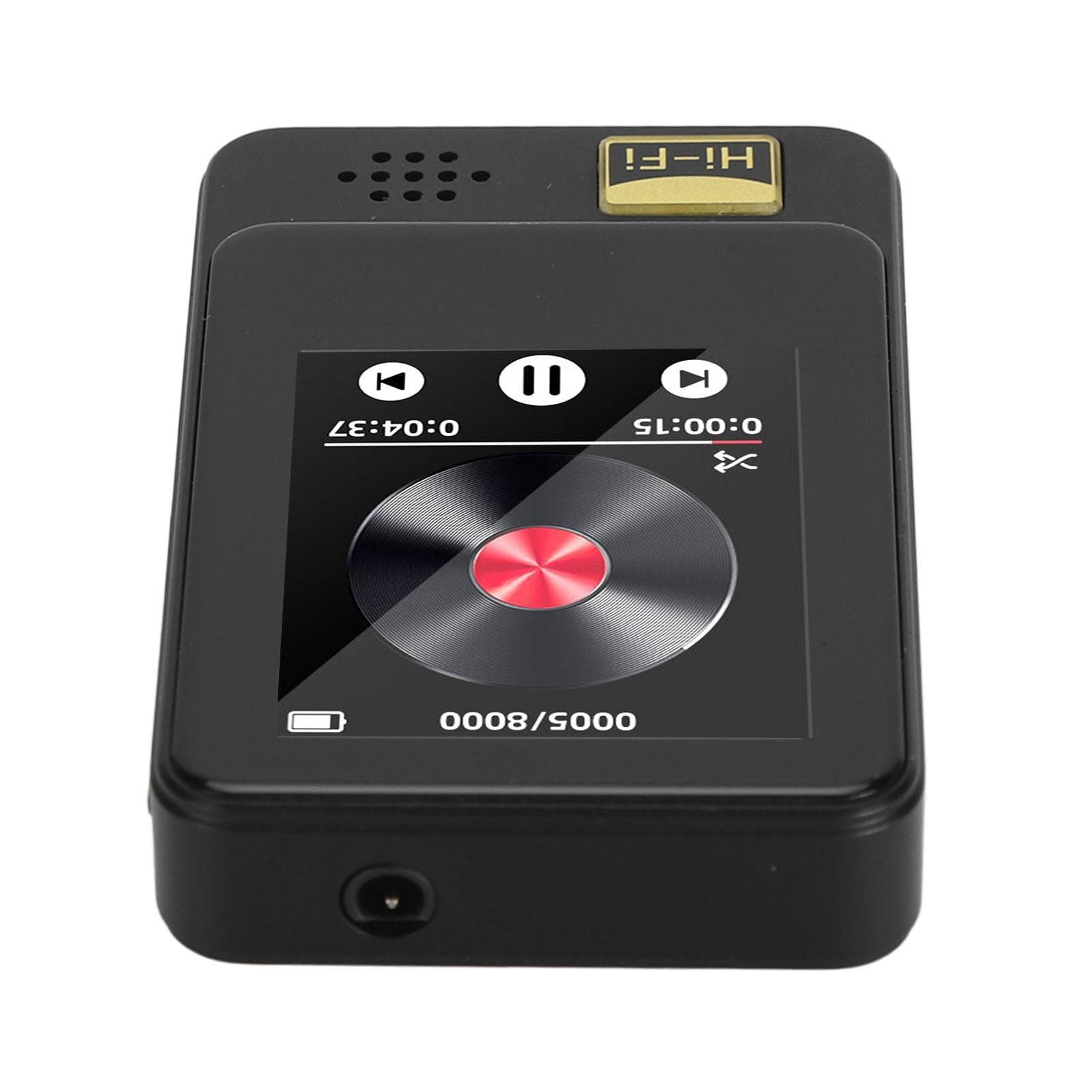 MP3 Music Player Bluetooth5.0 Touch Screen MP3 Player Portable HIFI Alarm Clock Recording Calendar Without TF card