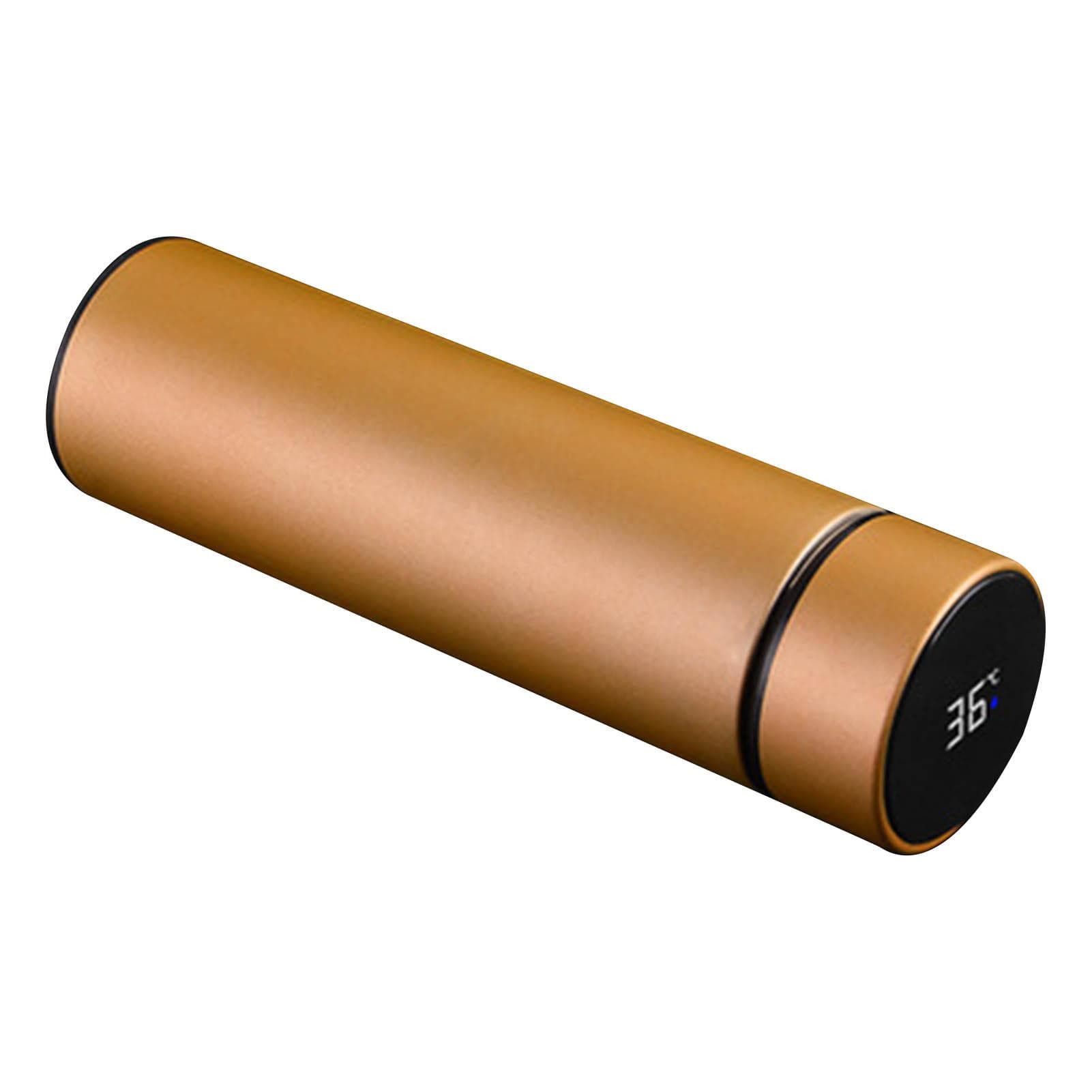 Water Bottles Insulated 500ml Capacity 304 Stainless Steel Liner Silicone Bottom Portable Thermal golden