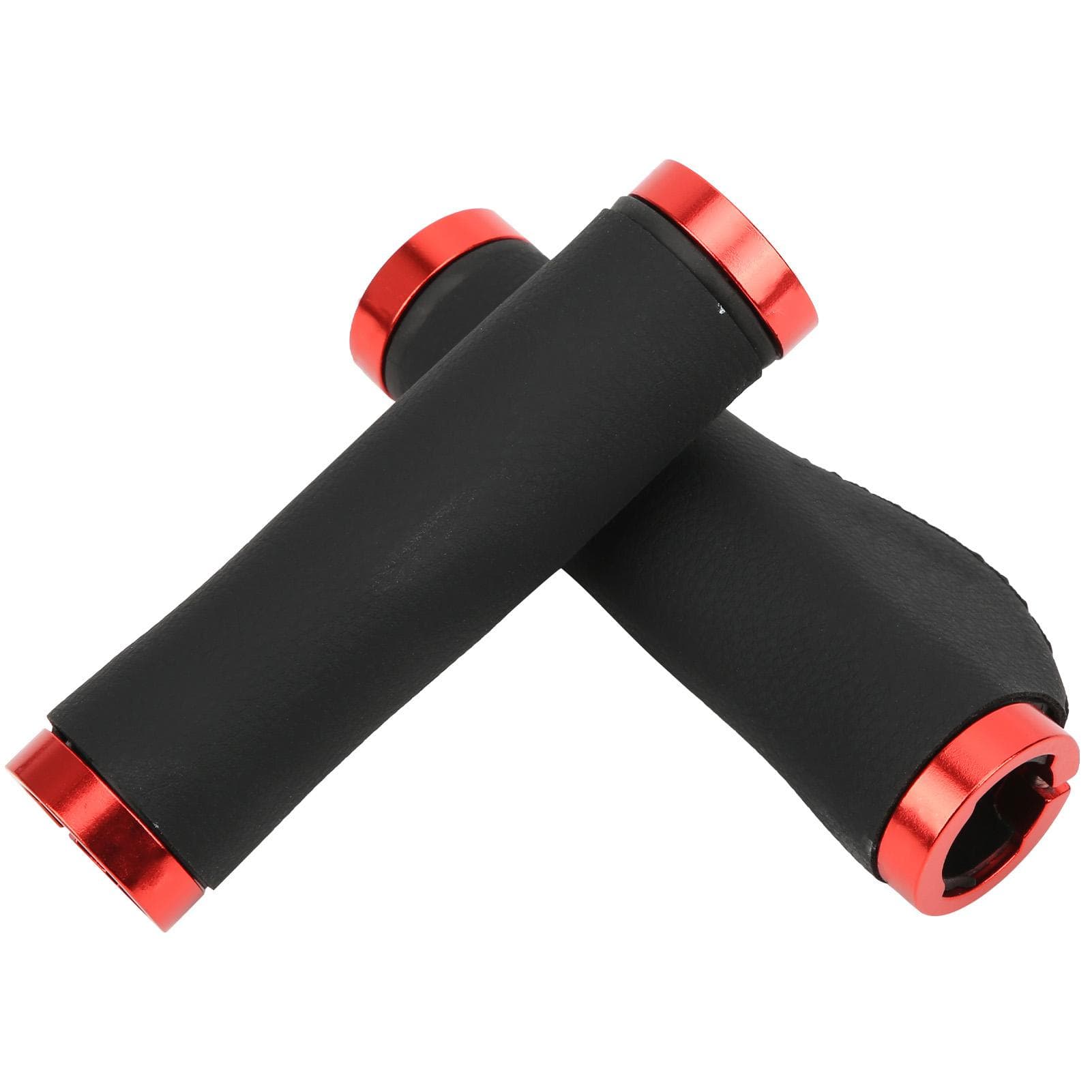 GUB608 Mountain Bike Handlebar Bicycle Grips Holding Bar AntiSlip Cover with Lock(Red Ring )