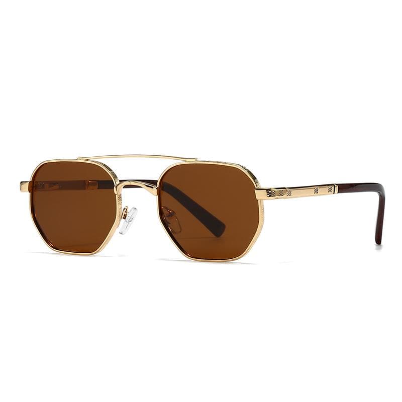 Trendy Polygonal Sunglasses for Men European American Street Style Instagram Influencer Fashion Accessories 1417