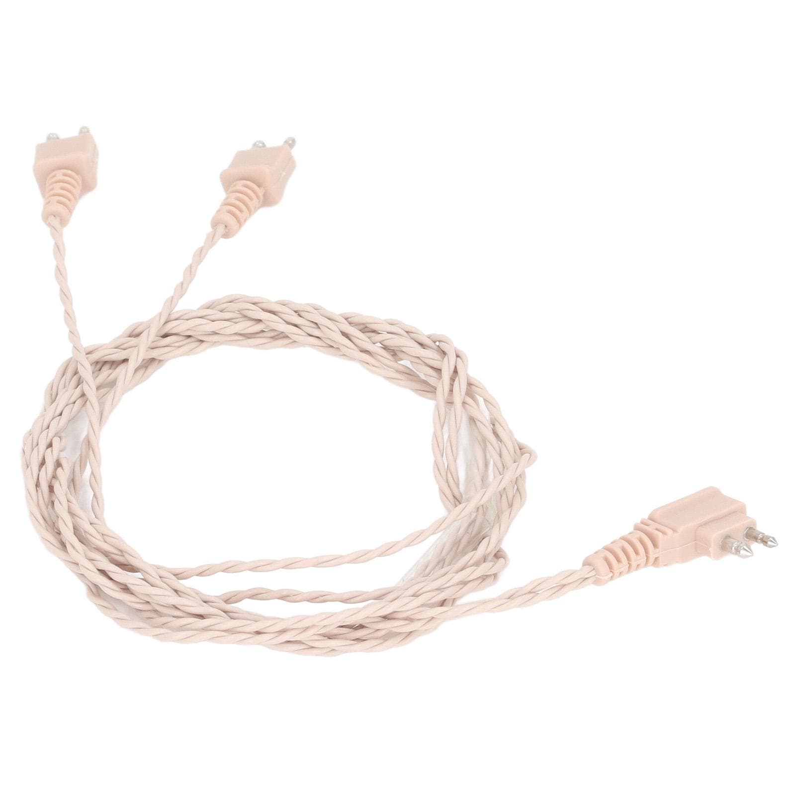 2pcs Sound Aid 2 Pin Wire Receiver Dual Core Accessory Binaural 2 Pin Sound Aid Cable for Siemens
