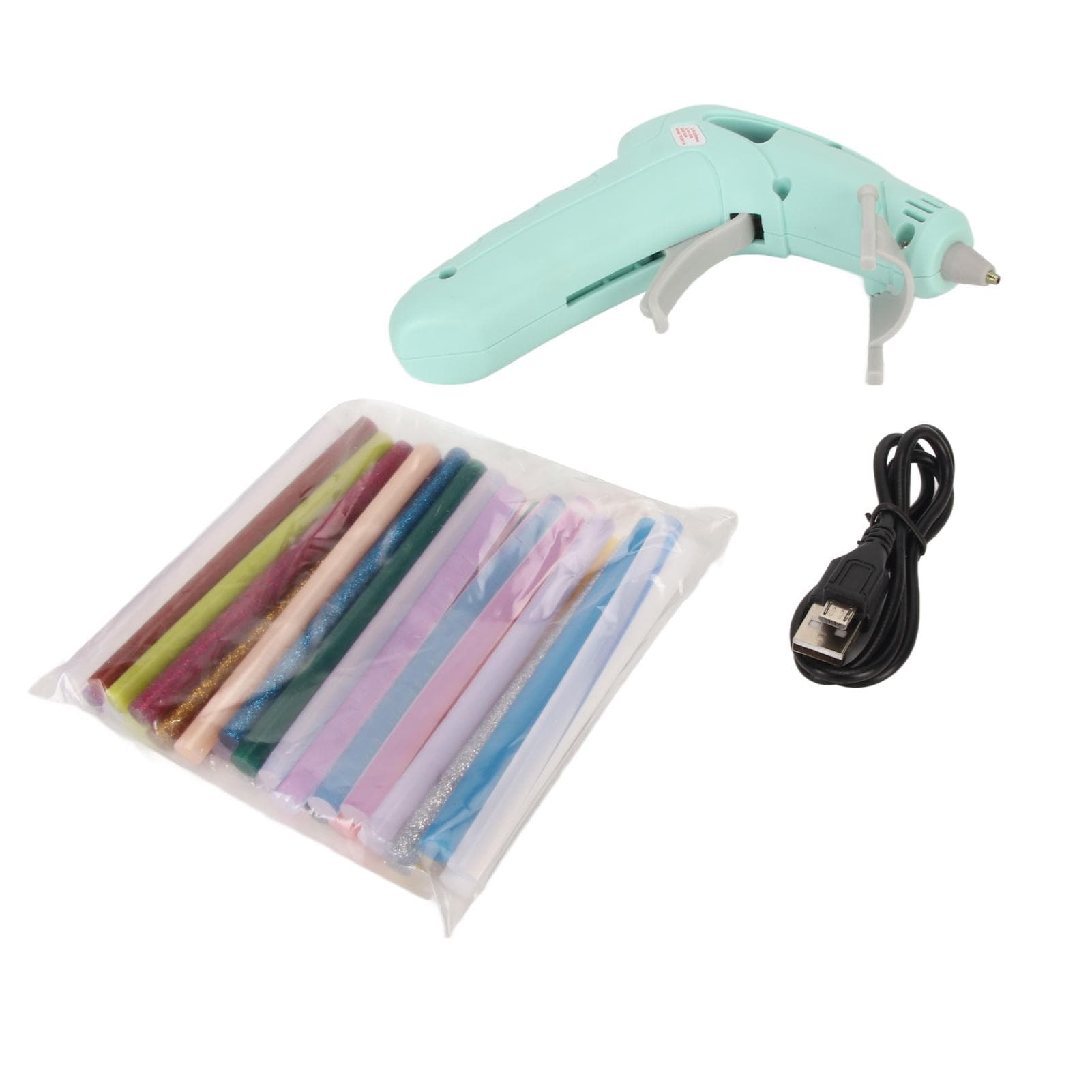 Hot Glue Machine USB Rechargeable Fast Preheating 10W Mini Hot Melt Glue Machine with 30 Glue