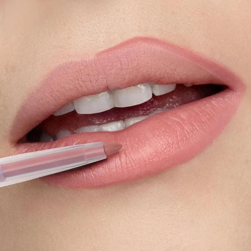 2-in-1 Lip Liner Waterproof Long Lasting Matte Lipstick Pencil Nude Pink Purple Lips Outline Makeup Crayon Stick Lip Tint Line Cosmetic 06