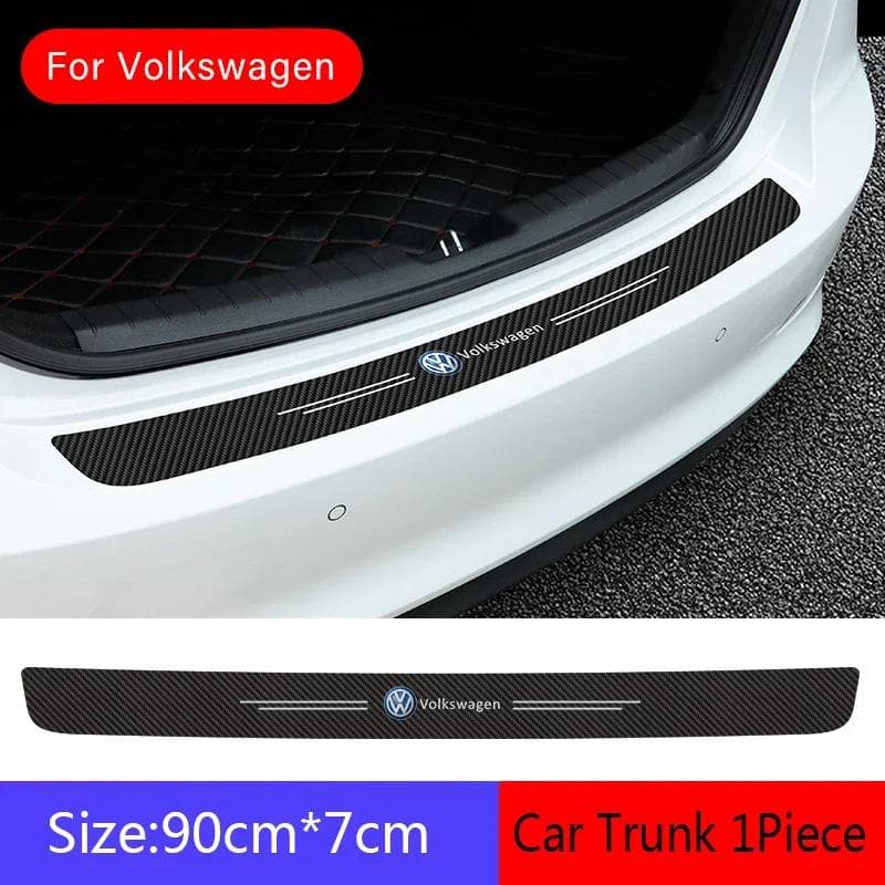For VOLKSWAGEN VW Car Door Threshold Sticker Trunk Bumper Strips For Volkswagen Passat Santana Tiguan Bora Jetta Beetle Scirocco