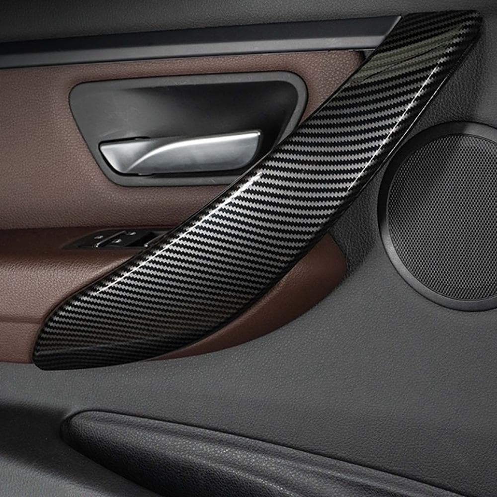 4Pcs Interior Door Handle Cover Trims For 2012-18 BMW 3 Series F30 F31 320i 328i