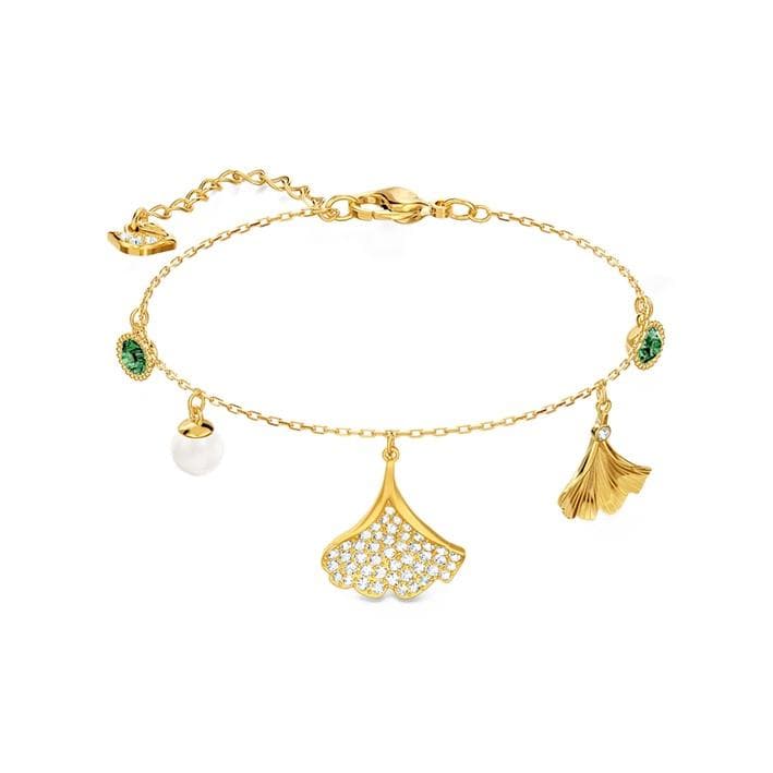 Swarovski Stunning Ginkgo Bracelet Women bracelets Gold 5518173 Box (Random Color)
