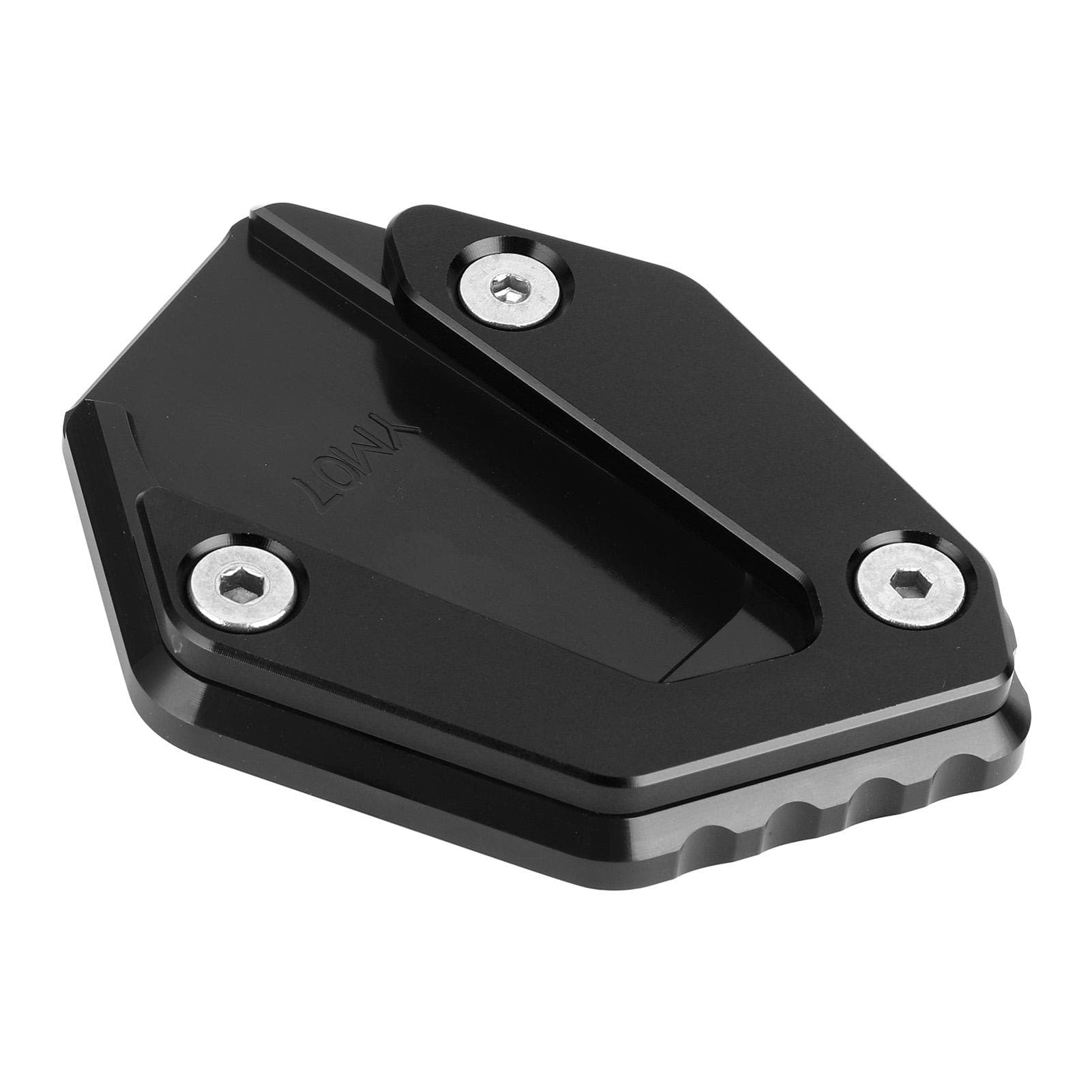 Kickstand Extension Pad Anti Slip Side Stand Support Fit for Yamaha MT 07FZ 07TRACER 700 black