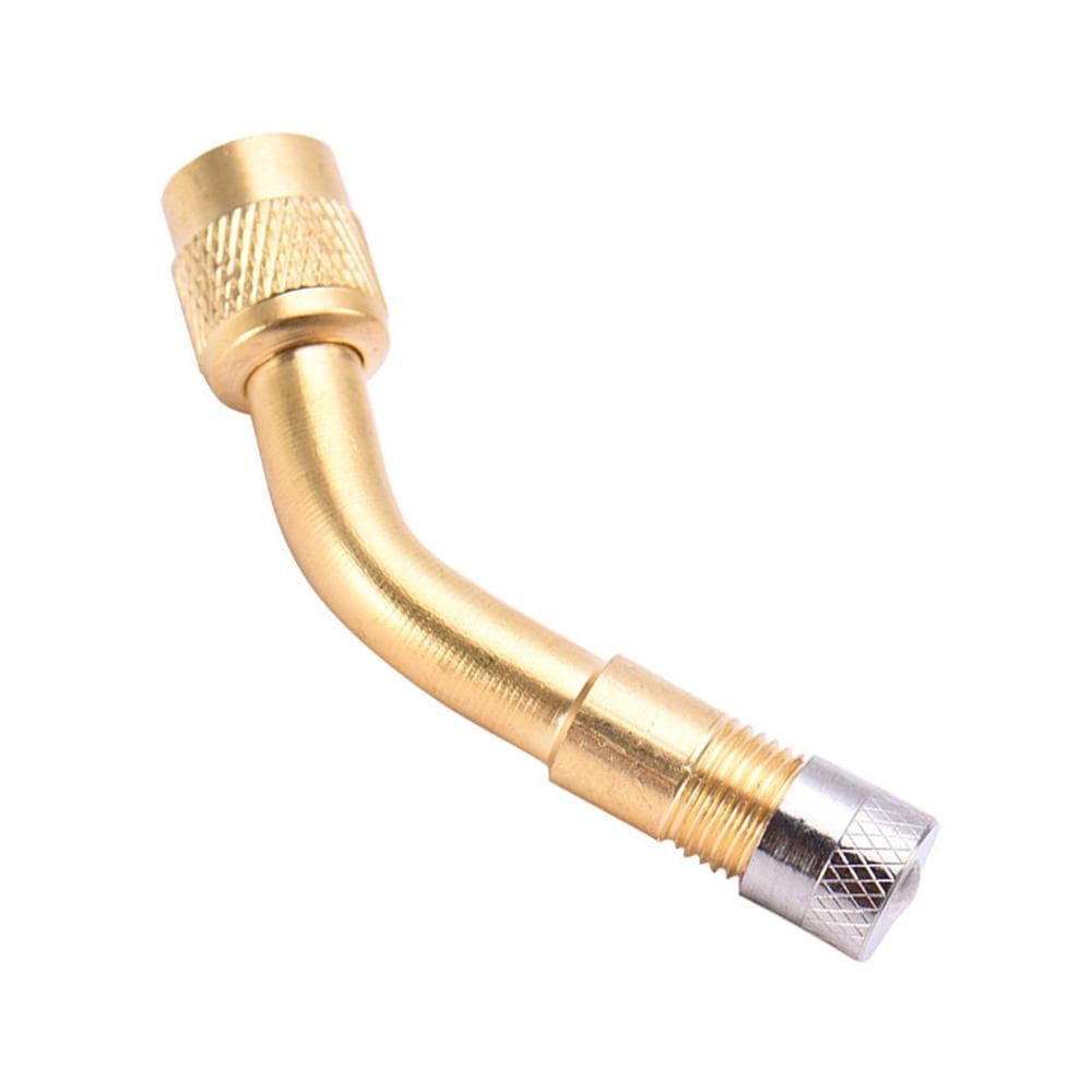 135 Degree Brass Air Tyre Valve Schrader Valve Stem with Extension Adapter for Car Truck Motorcycle 135 degrees