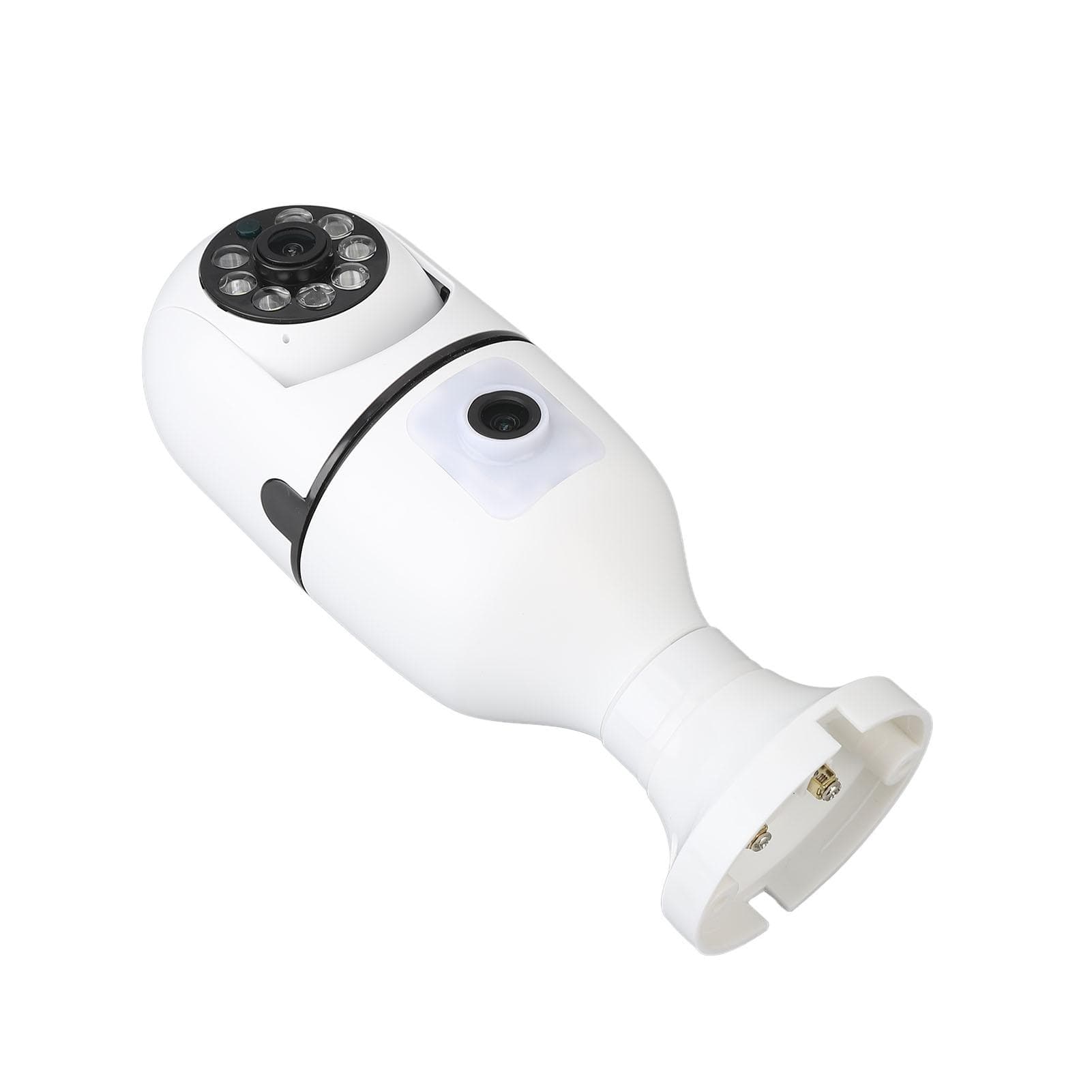 360 Degree Light Bulb Camera 1920 X 2160 Auto Tracking APP Control 2 Way Talk Dual Lens 110‑220V