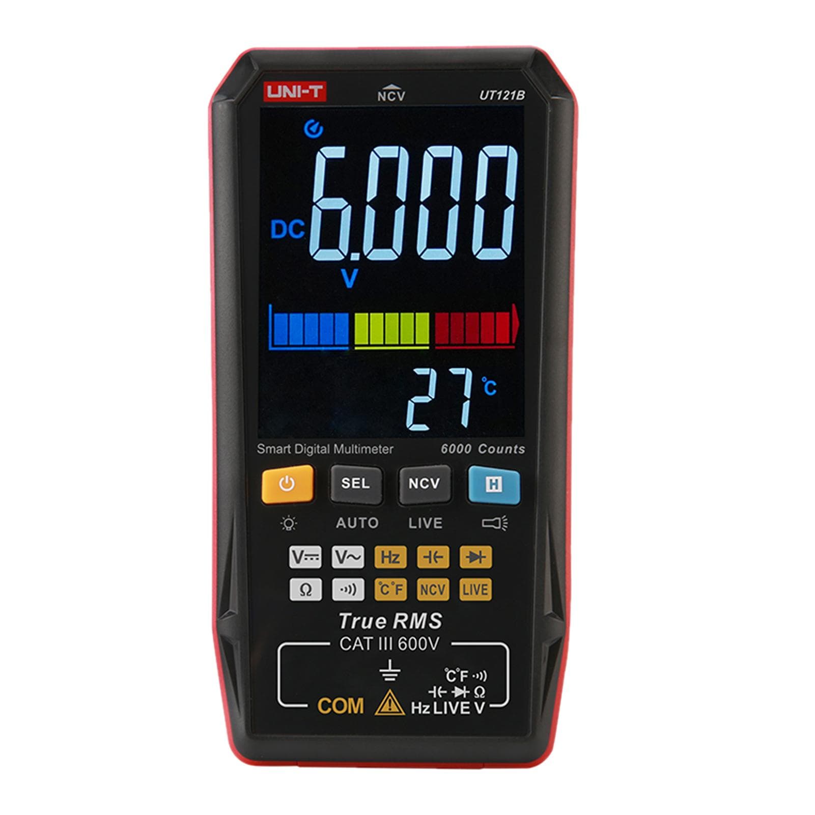 UNI-T UT121B Smart Digital Multimeter Mini Portable Universal Tester Multiple Meter Voltmeter with UT121B