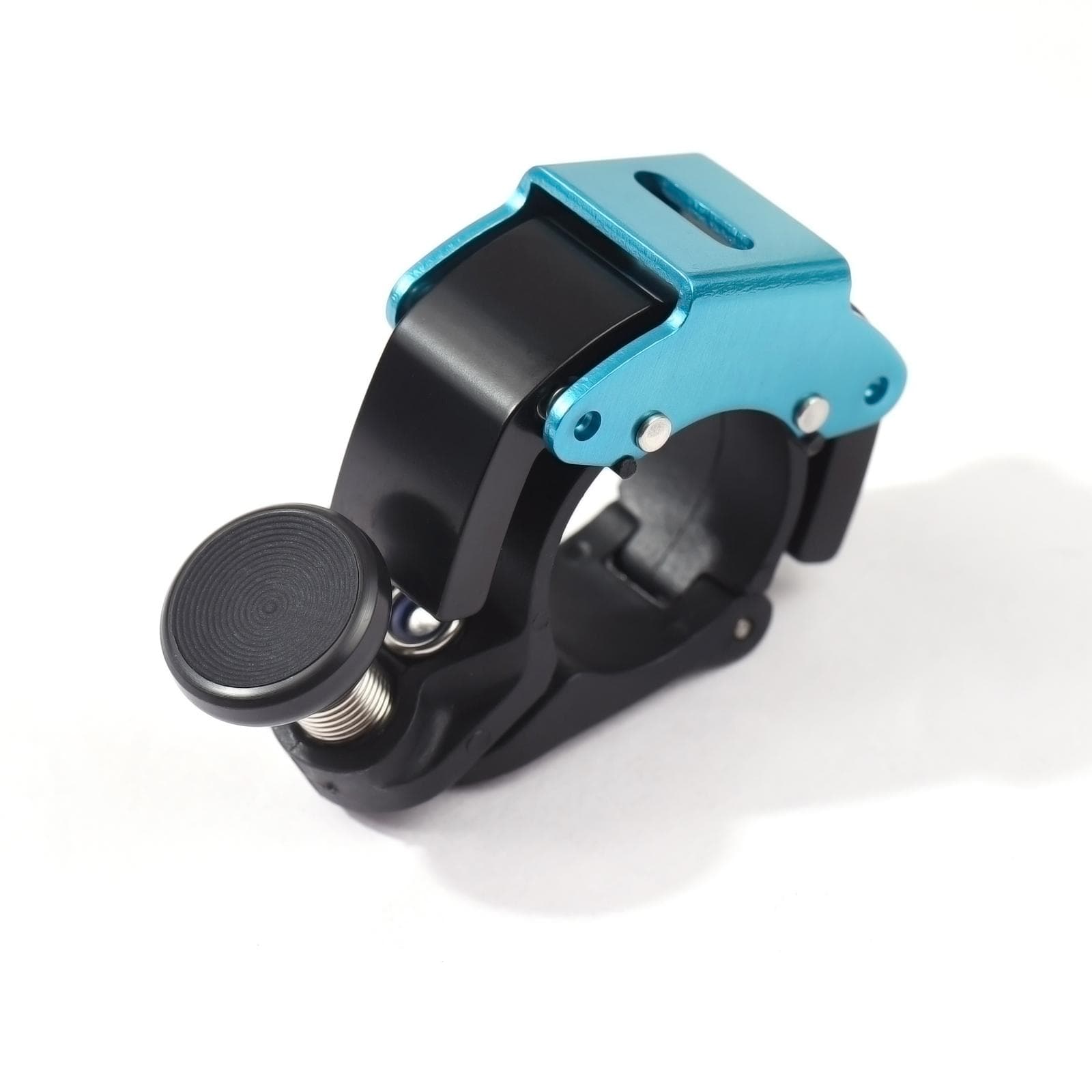 Bike Bell Mini Aluminum Bicycle Bell Crisp Clear Sound Bicycle Bike Ring Bell for 22.2mm Handlebar blue