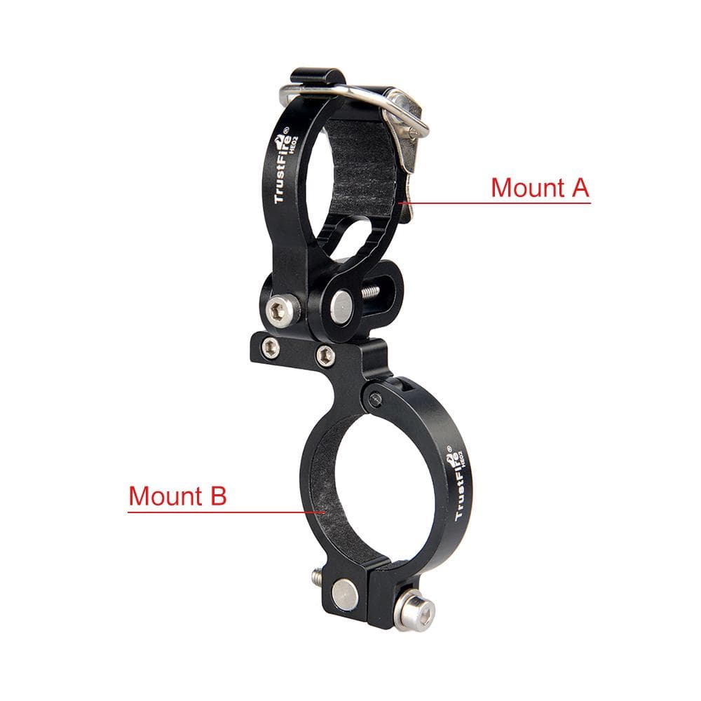 Torch Lamp Front Handle Bar Clip Mount Bracket MTB Bike Bicycle Blue Holder black