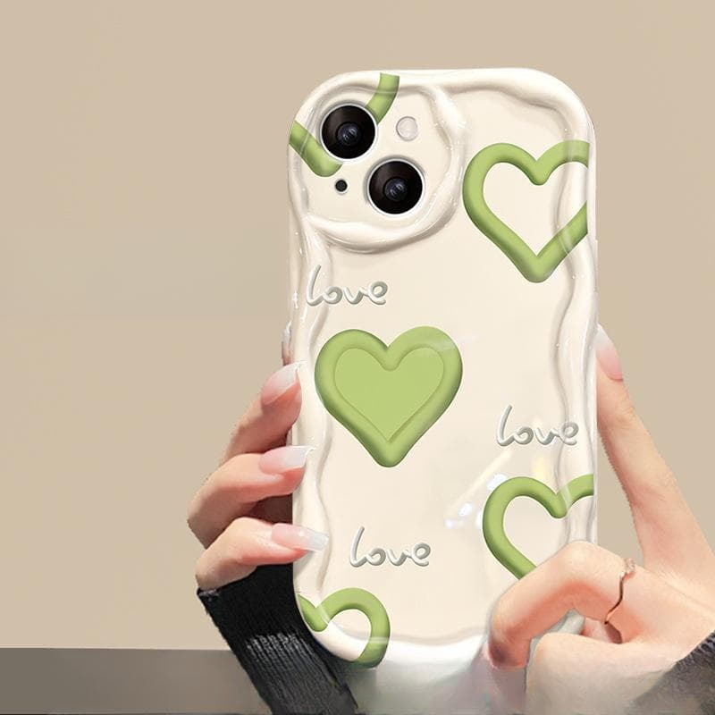 Green Love Suitable for Apple 13 Mobile Phone Case IPhone14promax Soft Shell XS/XR/12 Transparent 7p Soft Shell iPhone6P/6SP universal