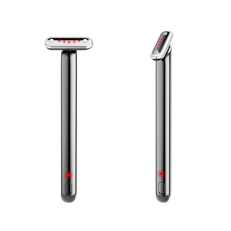 New Color Beauty Instrument, Color Light Lifting Massager, Eye Pattern Heating and Beauty Instrument black