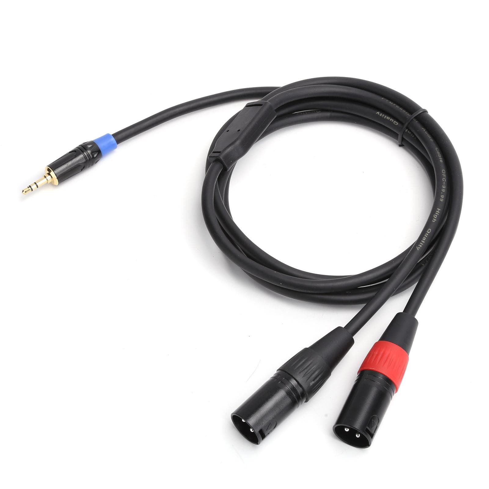 3.5mm Male to 2 XLR Male Cable o Line Cable Supply for Mixer Power Amplifier5 m 16.4ft 5 Meters