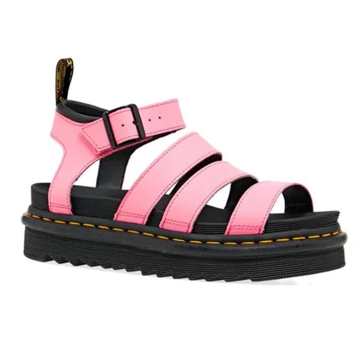 Fashion Women Soft Patent Leather Gladiator Sandals Female Beach Shoes Summer New Shoes Womens Sandals Students Flat Platform Shoesgj876 39 pink