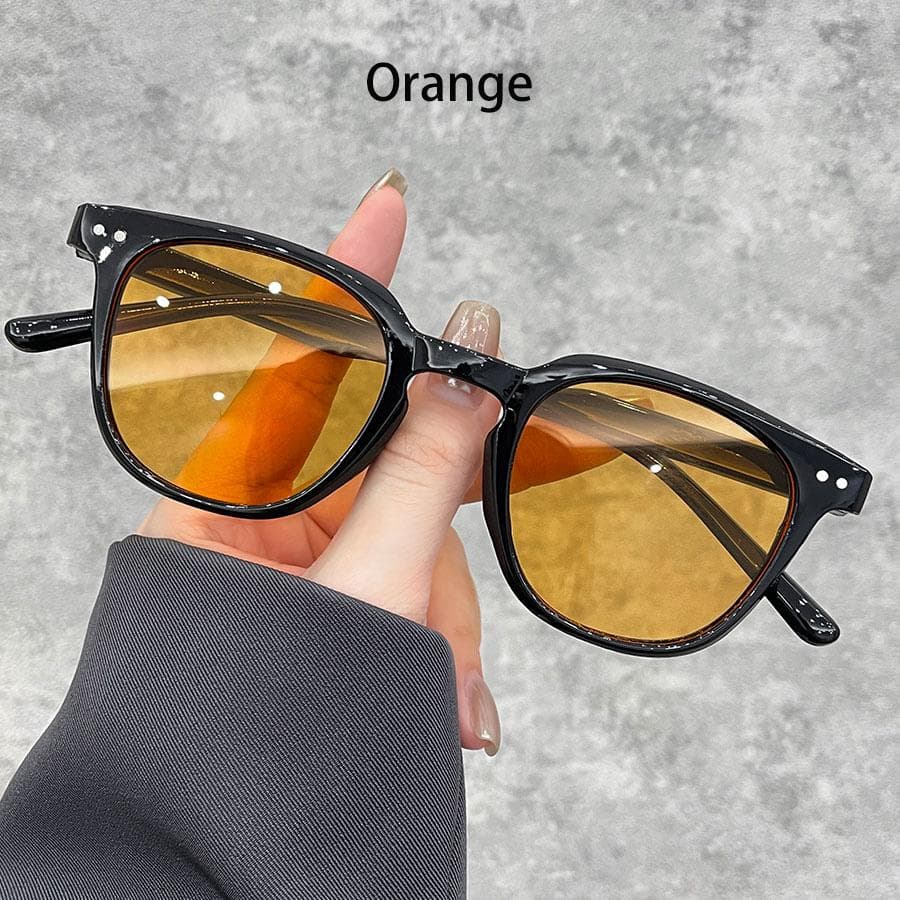 Fashion Round Unisex Sunglasses with Gradient Pink Lenses Metal Decoration Classic Small Goggles for Women Men
