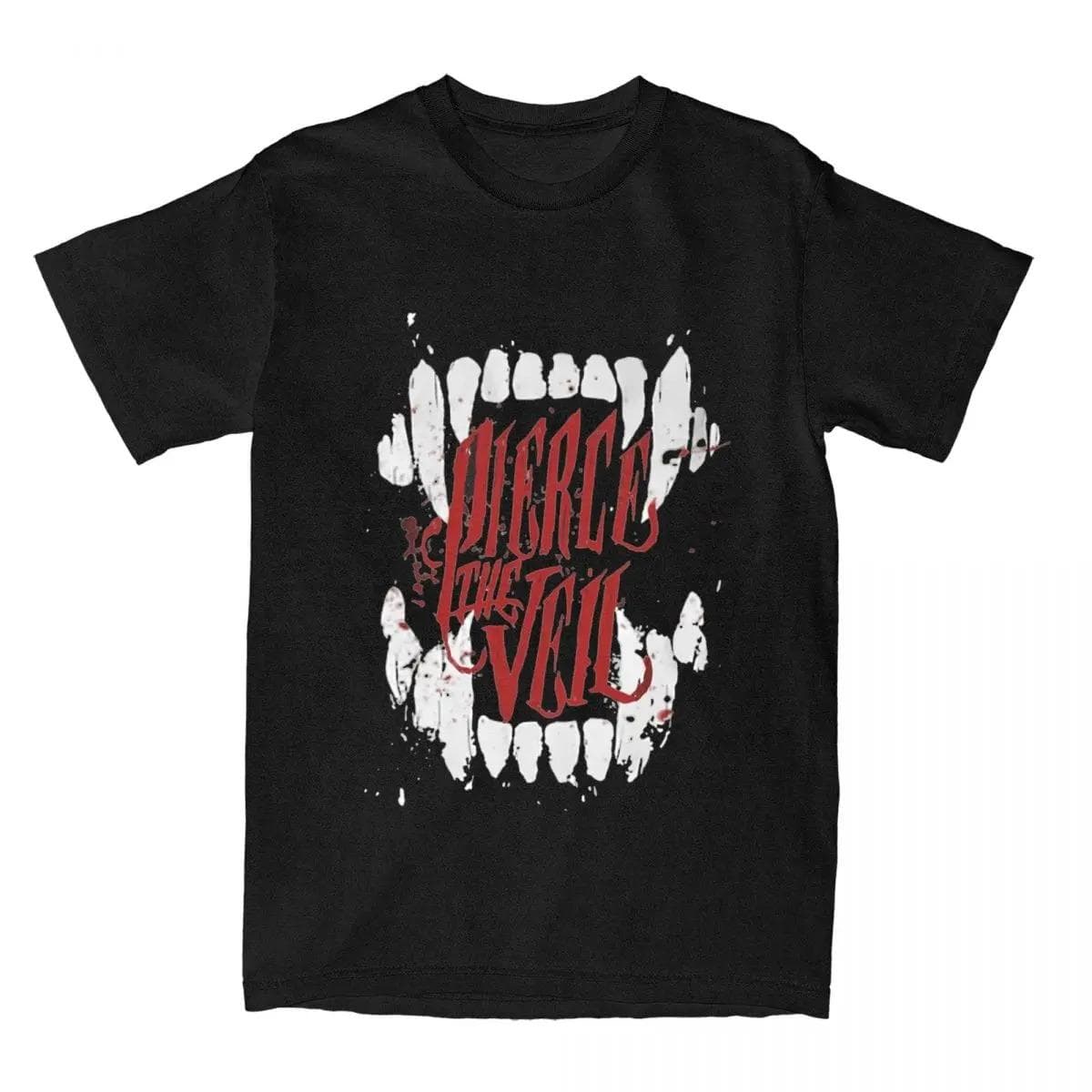 Band Pierce The Veil Red Shirt Stuff Men Women's Humorous T-shirt Short Sleeve Tops Birthday Gift M