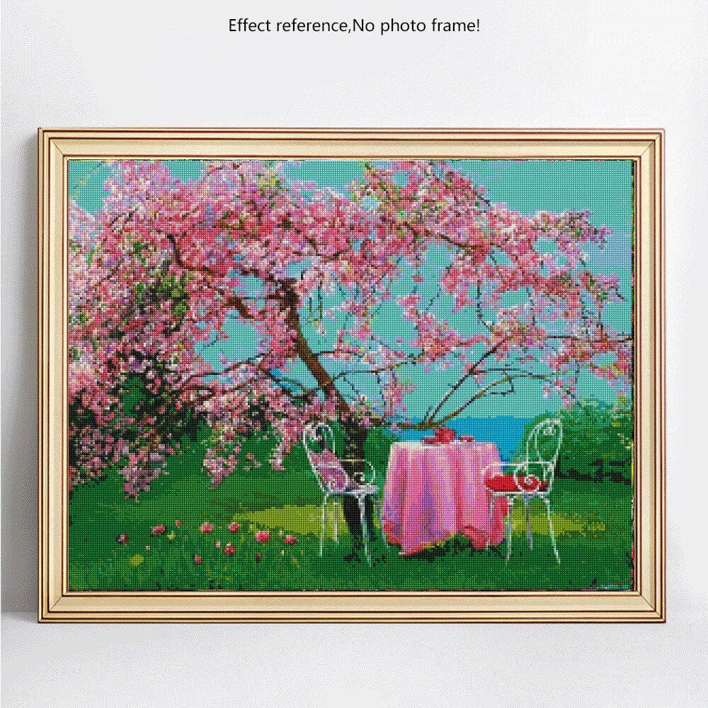 Full Round Diamond Embroidery Sale Landscape Spring 5D Diy Diamond Painting Picture 20X30