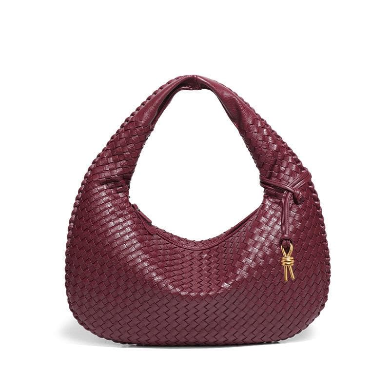 Woven Crescent-shaped Bag, High-end Single-shoulder Dumpling Bag, Trendy Hand-carried Women's Bag, and Niche Single-shoulder Underarm Bag