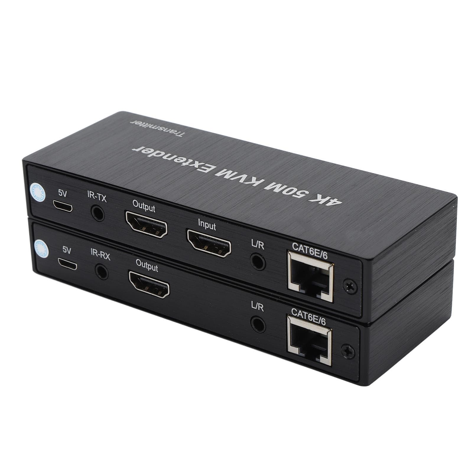 4K KVM Extender Over Cat6 50M HD Multimedia Interface 1080p 60Hz Clarity 3D HD Loop Out Mouse EU Plug