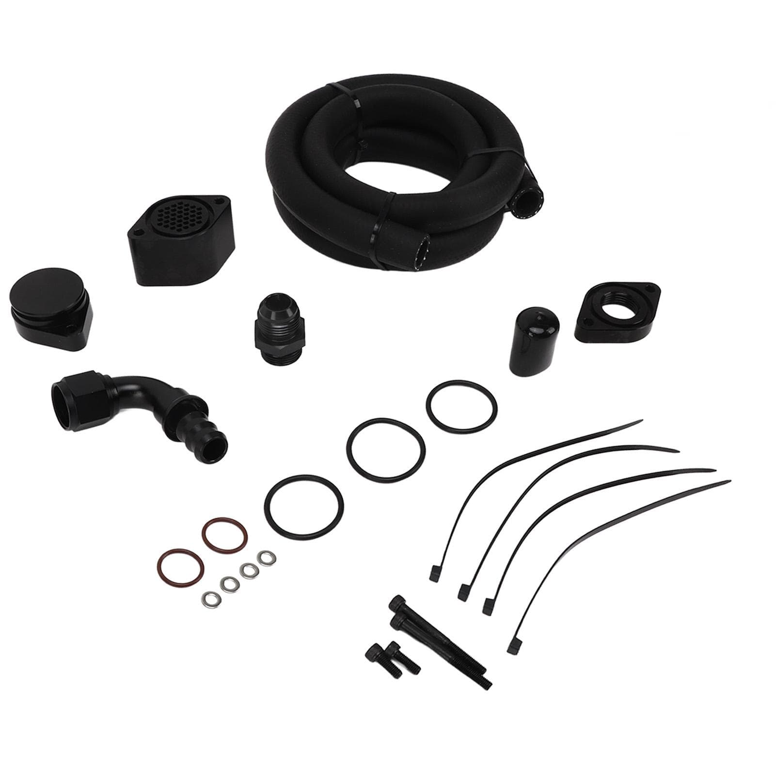 CCV Reroute Engine Ventilation Kit Engine Crankcase Breather Set Replacement for FORD SUPER DUTY