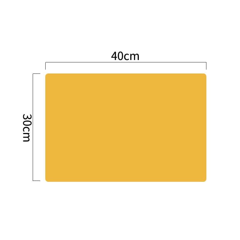 Food Grade Silicone Waterproof Placemat Heat Insulation Anti-Skidding Washable Table Mat For Kitchen Dinner yellow