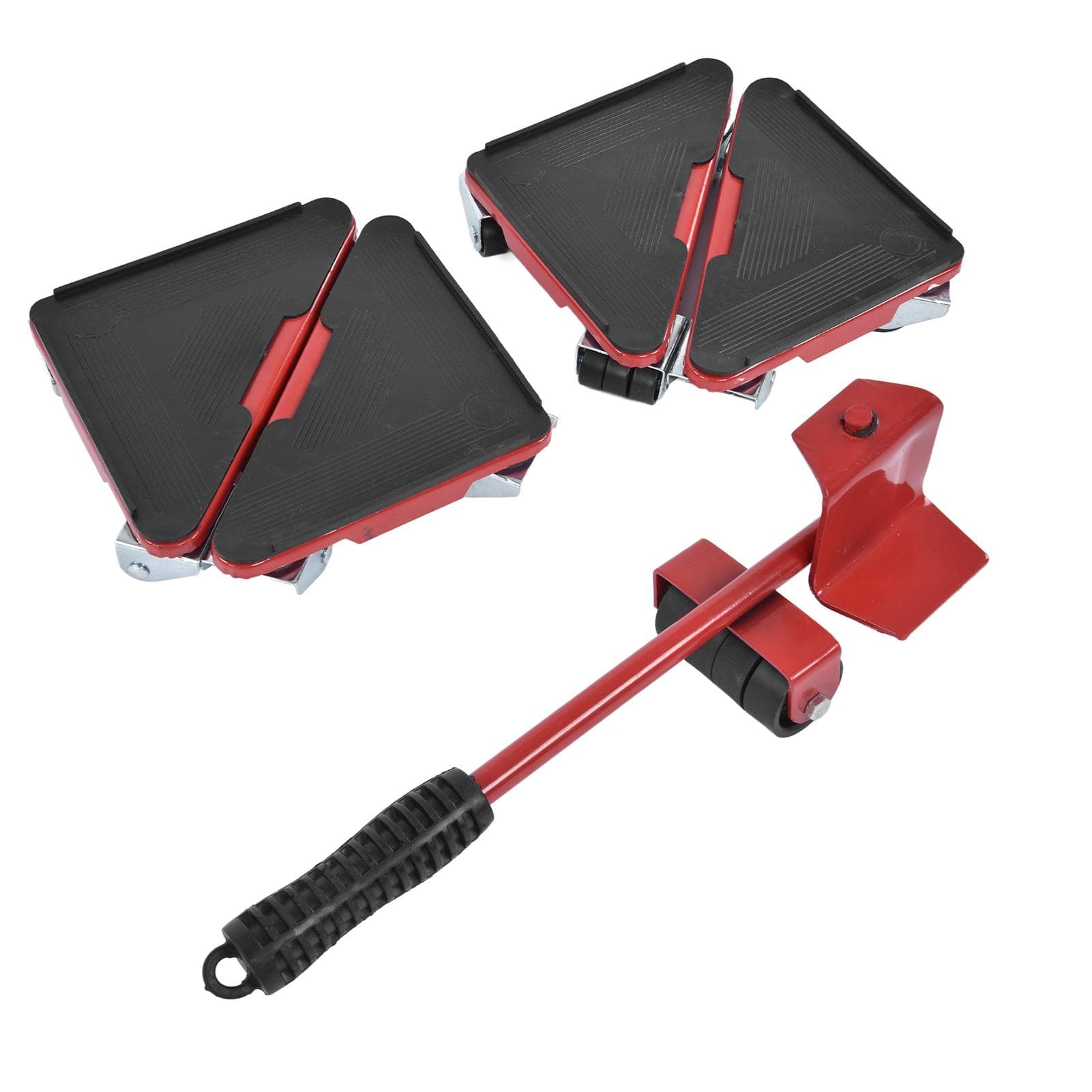 5Pcs Heavy Duty Furniture Lifter Triangle Moving Mover Tool Appliance Roller 660lb(300kg) Load