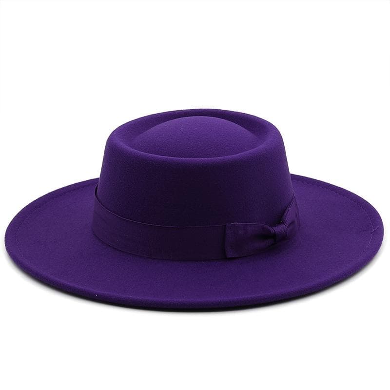 New 8.5CM Wide Brim Fedora Hat Jazz Hat Women Men Classic Felted Hat Panama Solid British Fascinator Women's Felt Hat 56-58CM adjustable