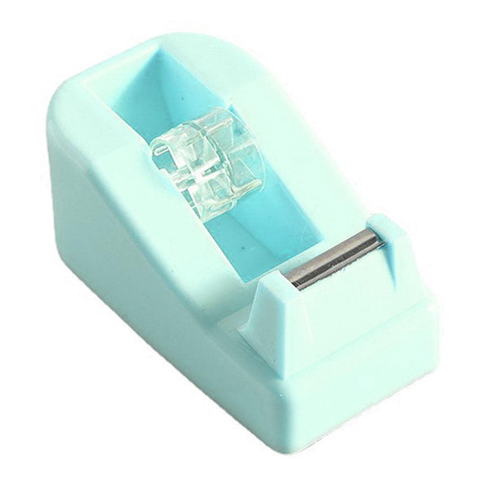 Desktop Tape Dispenser 0.79in Shaft Diameter Easy Operation Sturdy Plastic Gift Wrapping Tape green
