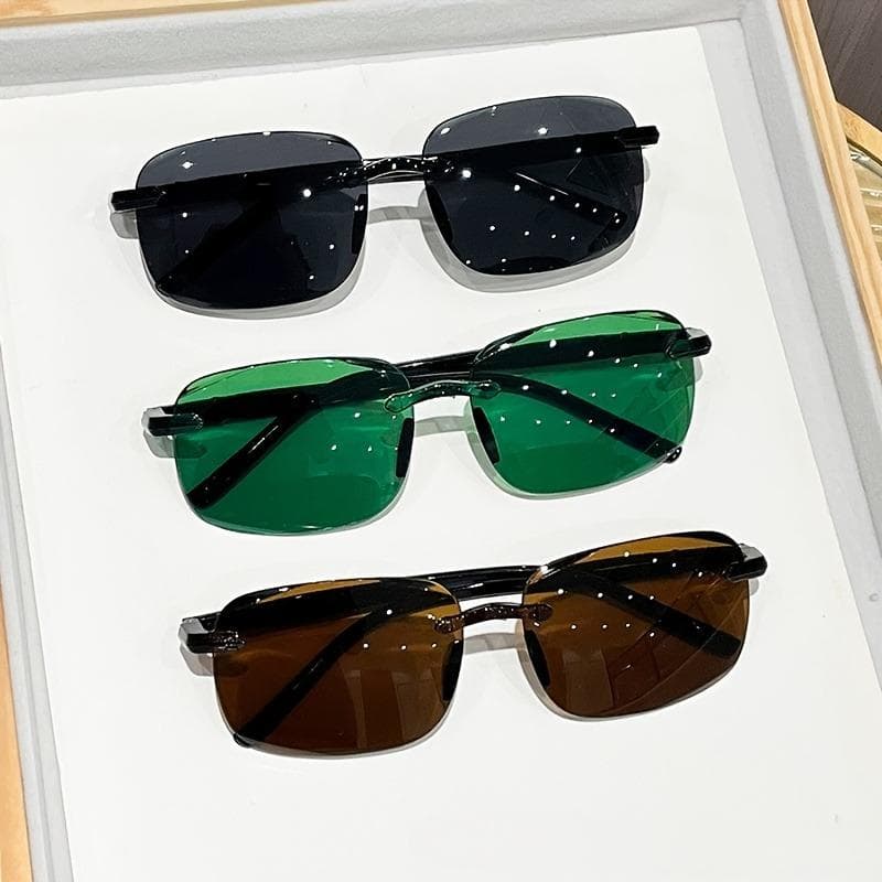 1/3PCS Trendy Frameless Cut Edge Glasses for Men and Women Fashionable Eyewear