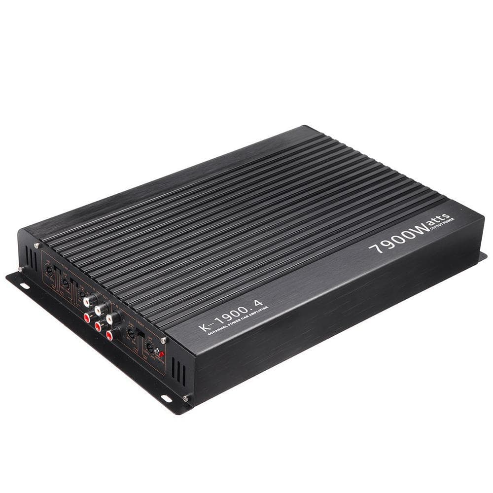 4-Channel Audio Power Amplifier 7900W High Power Amp. Four-Way 12.0V Car Stereo Power Amplifier