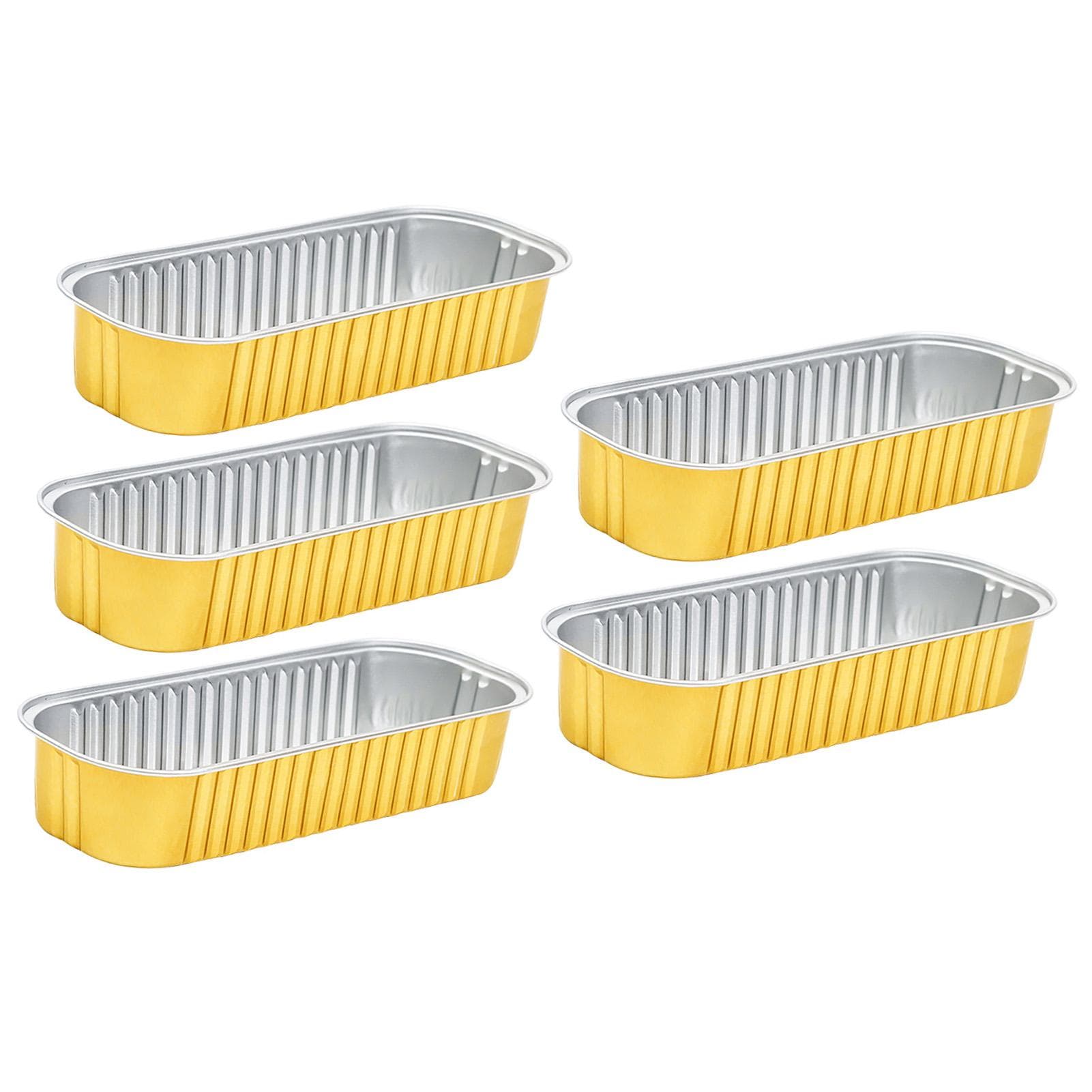 5 Pcs Aluminum Foil Pans Air Fryer Square Tin Foil Tray Cookware Air Fryer Sheets Liners Pans for