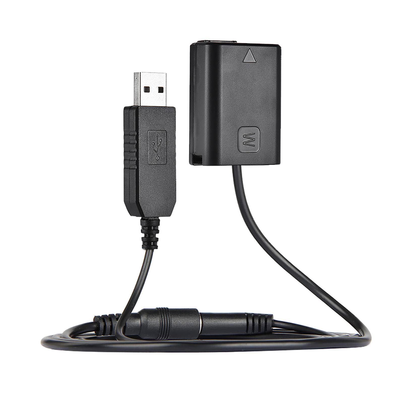 Andoer NP-FW50 Dummy Battery + DC Power Bank (5V 2A) USB Adapter Cable Replacement for AC-PW20 for