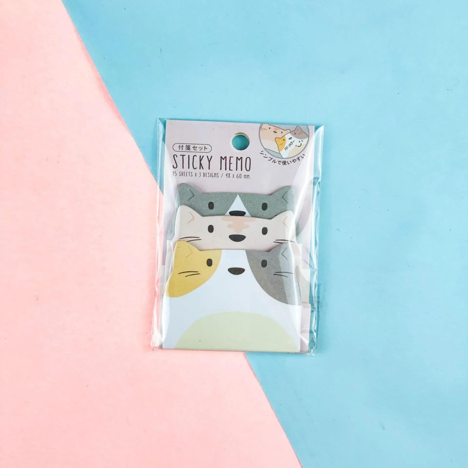 3lots Cute Creative Cartoon Stack Animal Head Sticky Notes Kawaii Student Loose-leaf Memo Pad Office Accessories School Supplies