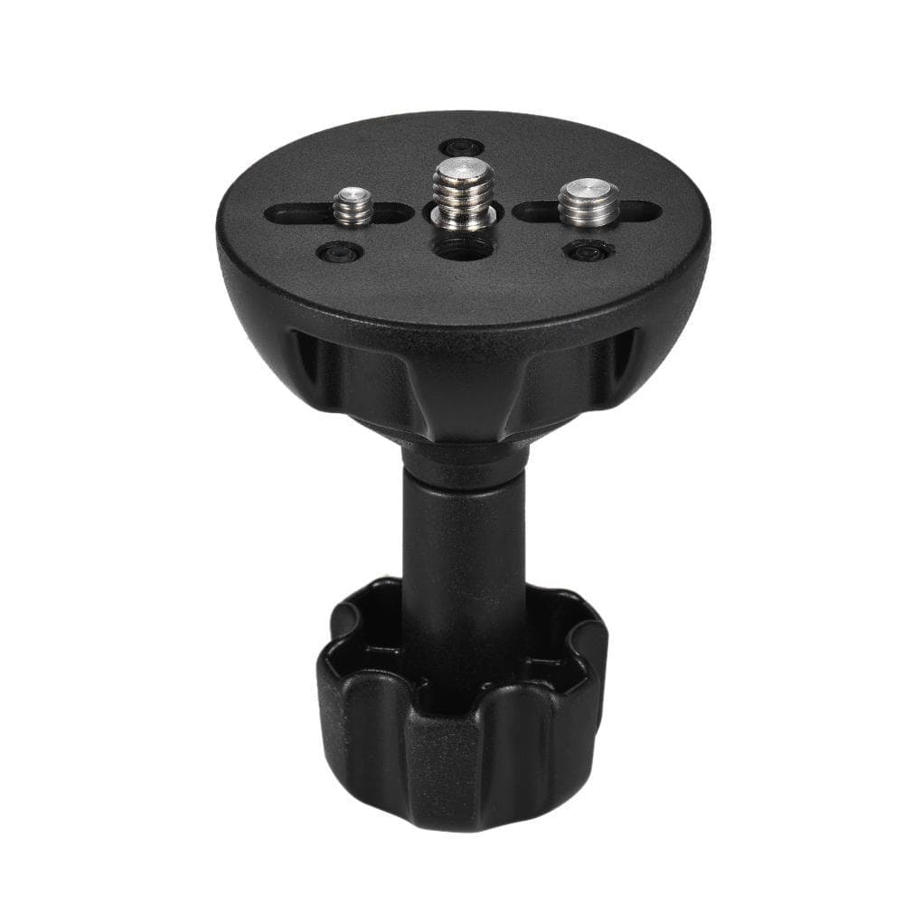 75mm Half Ball Flat to Bowl Adapter with 1/4  and 3/8  Screws for Fluid Head Tripod DSLR Rig Camera