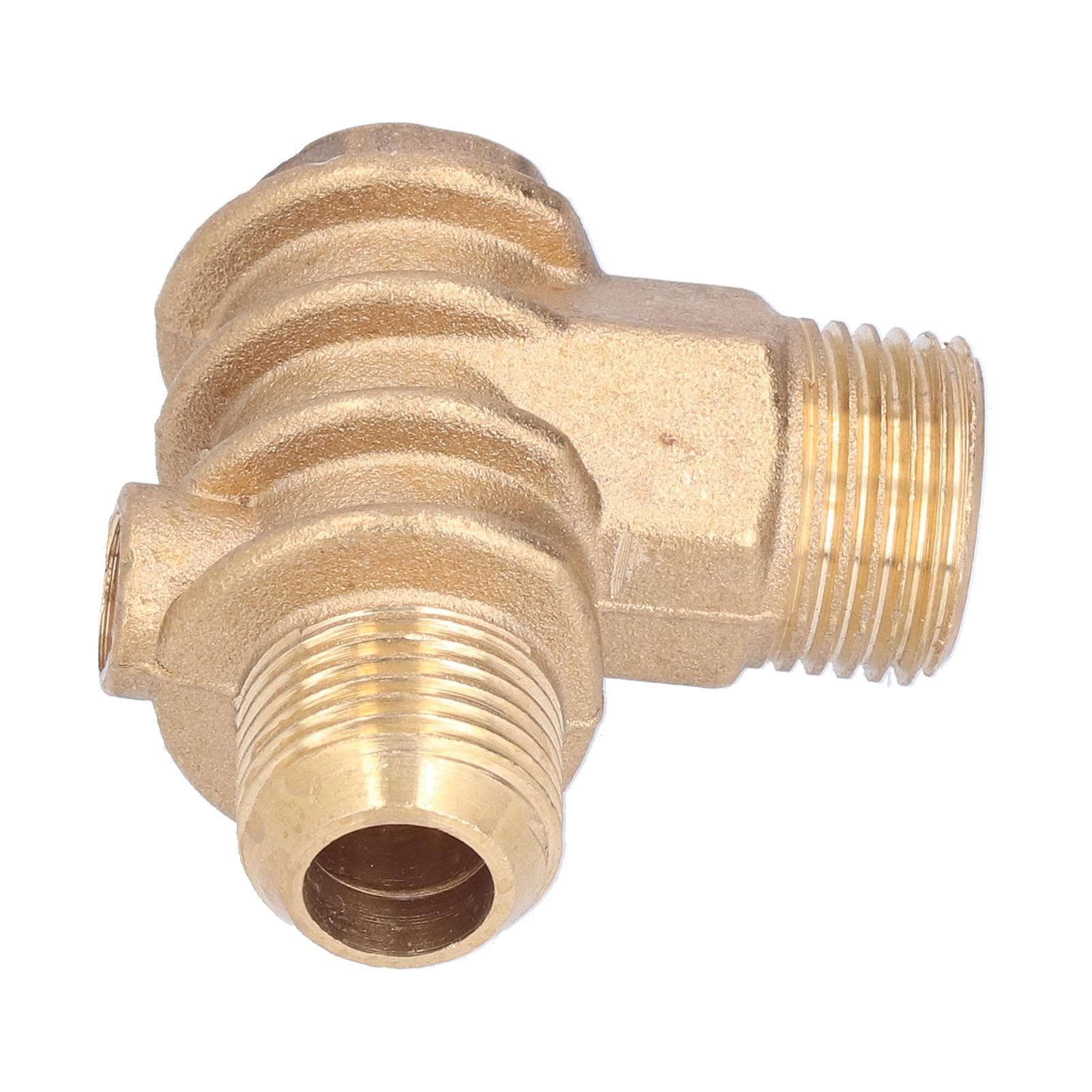 3 Port Air Compressor Check Valve Durable Brass Check Valve for Hydraulic Pneumatic System