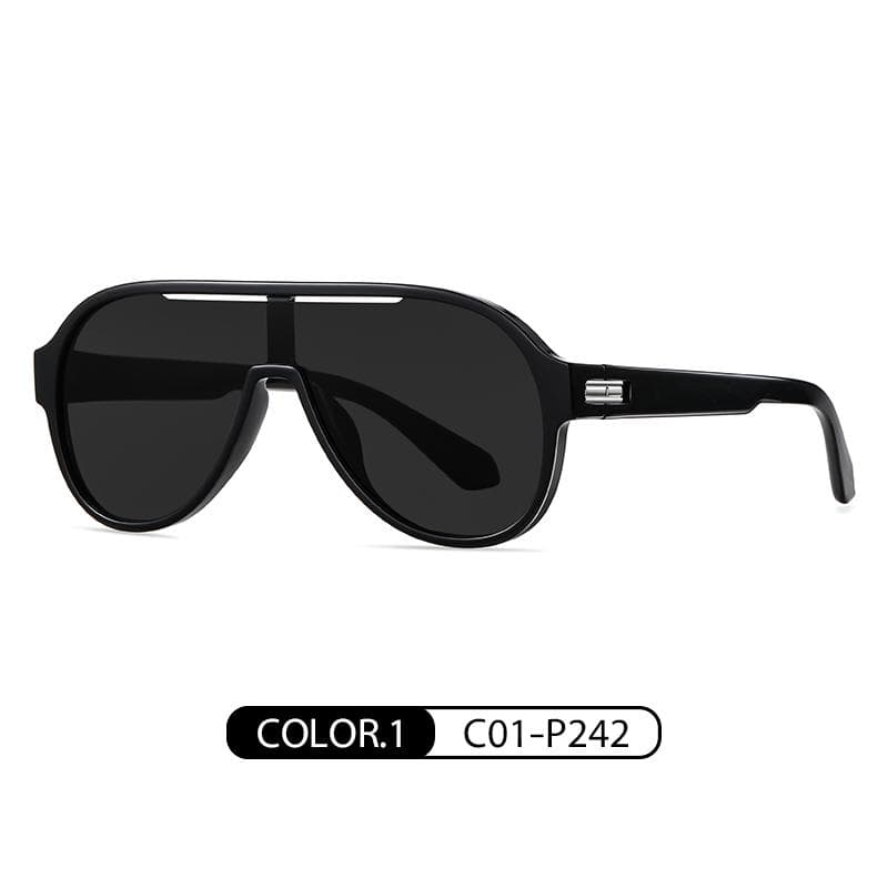 New TR one-piece large frame sunglasses trendy colorful UV protection unisex fashion eyewear