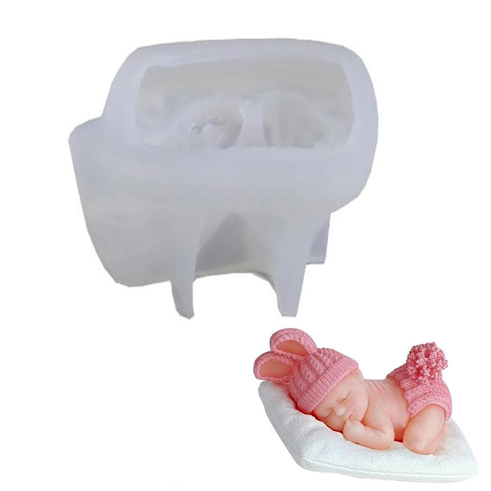 Silicone Cake Mold Baby Shower Mold Cake Decoration Baking Mold for DIY Chocolate Cupcake Topper