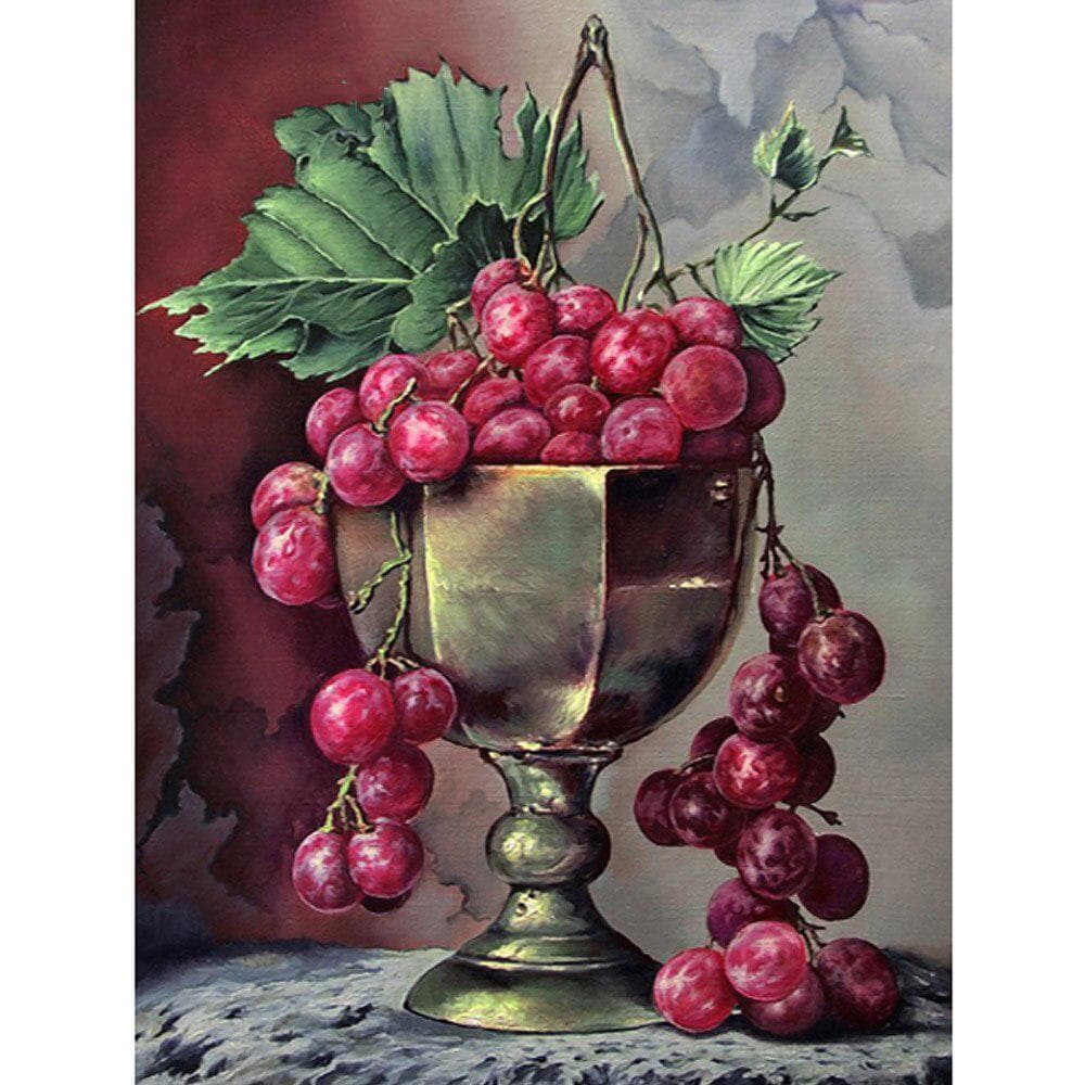 5D DIY Diamond Painting Fruit Still Life Full Drill Diamond Embroidery Decor Pictures Rhinestones 20X30CM